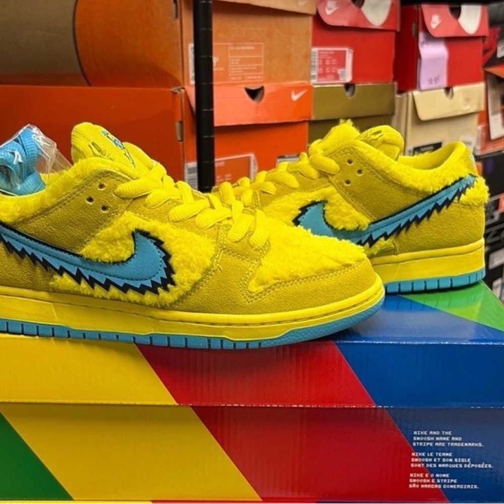 Nike Sb Dunk Low Grateful Dead Bears Opti Yellow